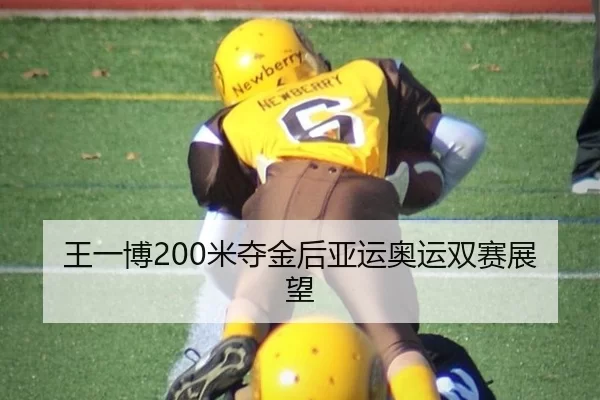王一博200米夺金后亚运奥运双赛展望